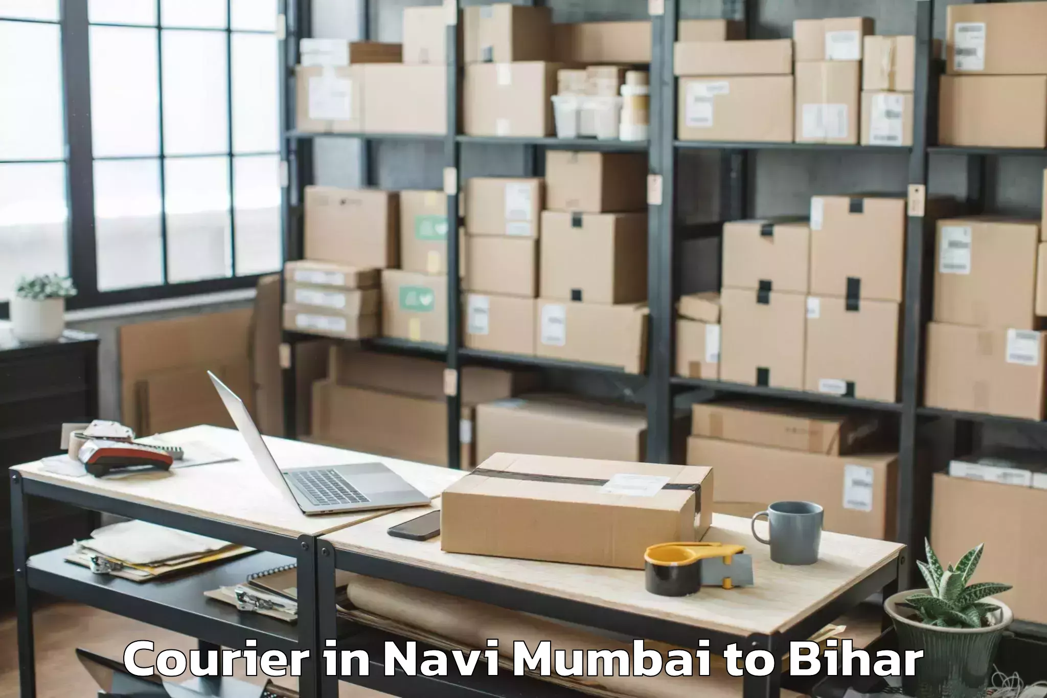 Top Navi Mumbai to Warisaliganj Courier Available